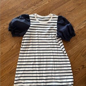 Kate Spade Navy and Cream Striped  Dress